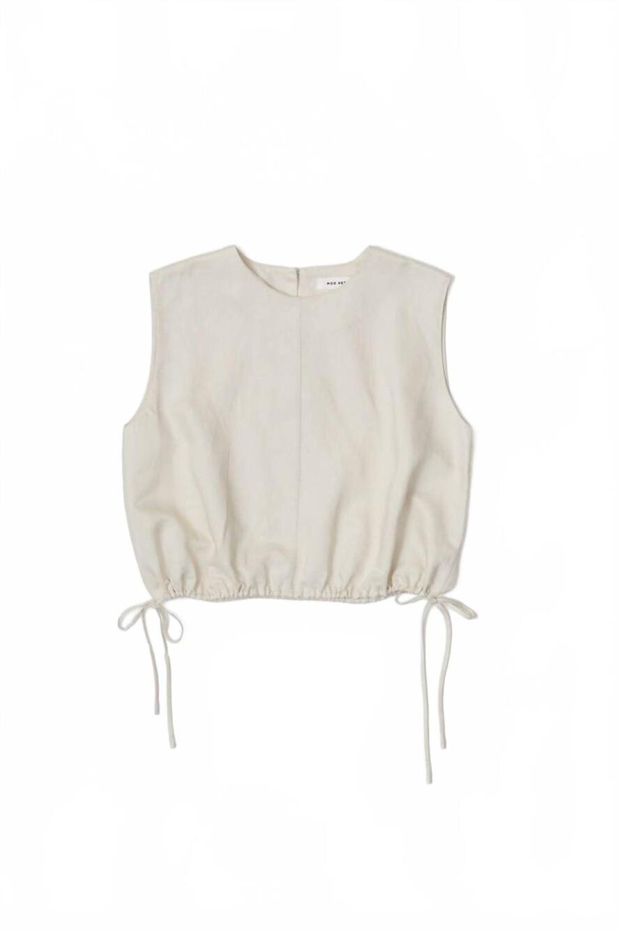 NEW MOD REF women's agnes top in white